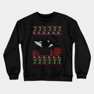 Killer Whale Ugly Sweater Crewneck Sweatshirt